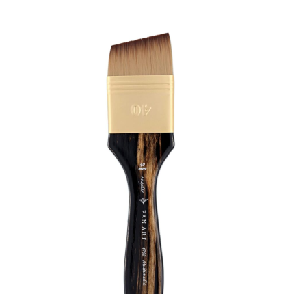 PAN ART Multimedia 4702 Angular Wash Short Handle Brush