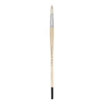 PAN ART Interlocked White Bristle Round Long Handle Brush