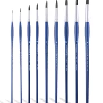 PAN ART Round Interlocked Acrylic Ace Long Handle Brush