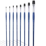 PAN ART Flat Interlocked Acrylic Ace Long Handle Brush
