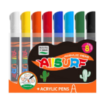 YPLUS All Surface Acrylic Pen Markers - Set Of 8pcs