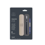 Parker Frontier Matte Black Chrome Trim Roller Ball Pen
