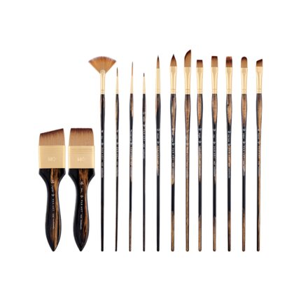 PAN ART Synergy - 13 Brush with Roll Up Case