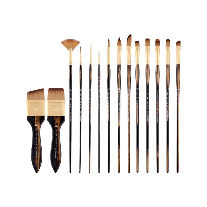 PAN ART Synergy - 13 Brush with Roll Up Case