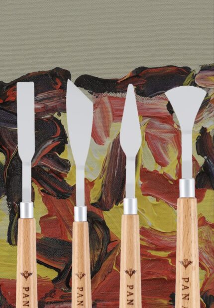 PAN ART Birch Wood Painting Knives