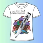 Artline Shirt Marker 2.0mm Fluorescent Color Set - 6pcs - Image 3