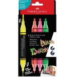 Black Edition Shake & Paint Acrylic Marker 4x Neon