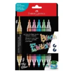 Black Edition Shake & Paint Acrylic Markers 6x Metallic