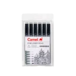 Camel Fine liner Pens- Assorted pack of 6 pens