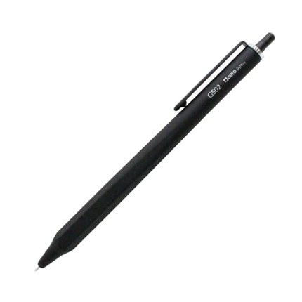 Ohto GS02 Roller Gel Pen 0.5mm Black - Black Body