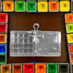 MaxaArt Watercolor Magnetic Empty Plastic Palette 16 grids - Image 2