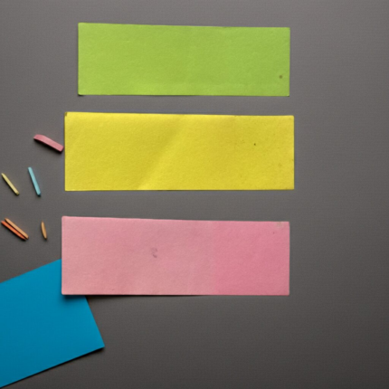 Colorful Notes Leaves Assorted Shades