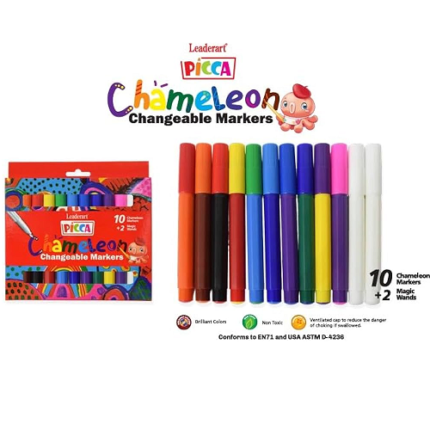 Leaderart Picca Chameleon Changeable Markers 10+2