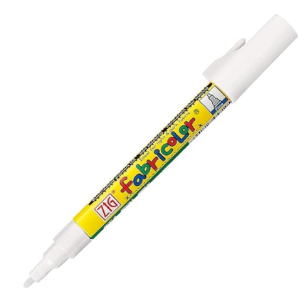 Zig Fabricolor Fabric Marker WHITE