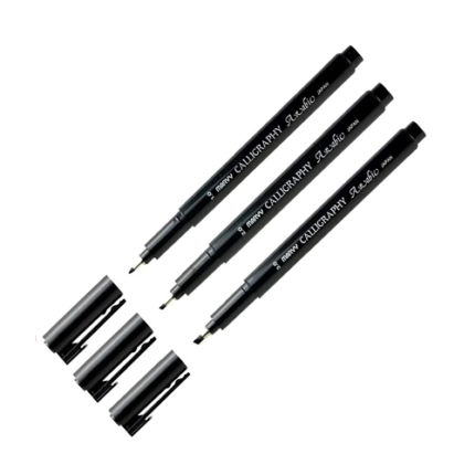MARVY Arabic Calligraphy Pen Japan 1.0mm, 2.0mm, 3.0mm