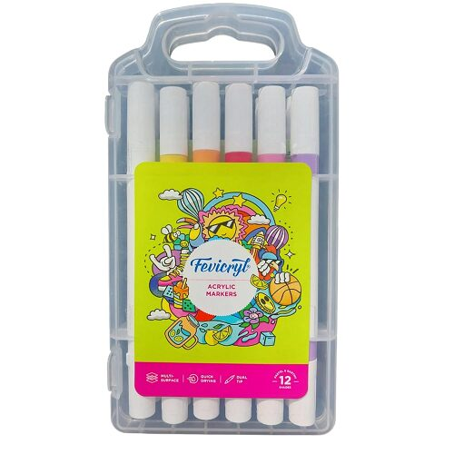 Fevicryl-Acrylic-Markers-Assorted-Colours12-Shades.webp