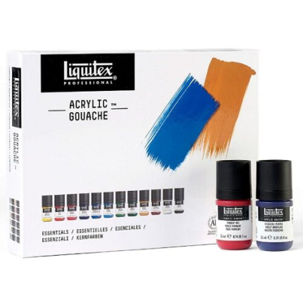 Liquitex Acrylic Gouache Essentials - Set of 12